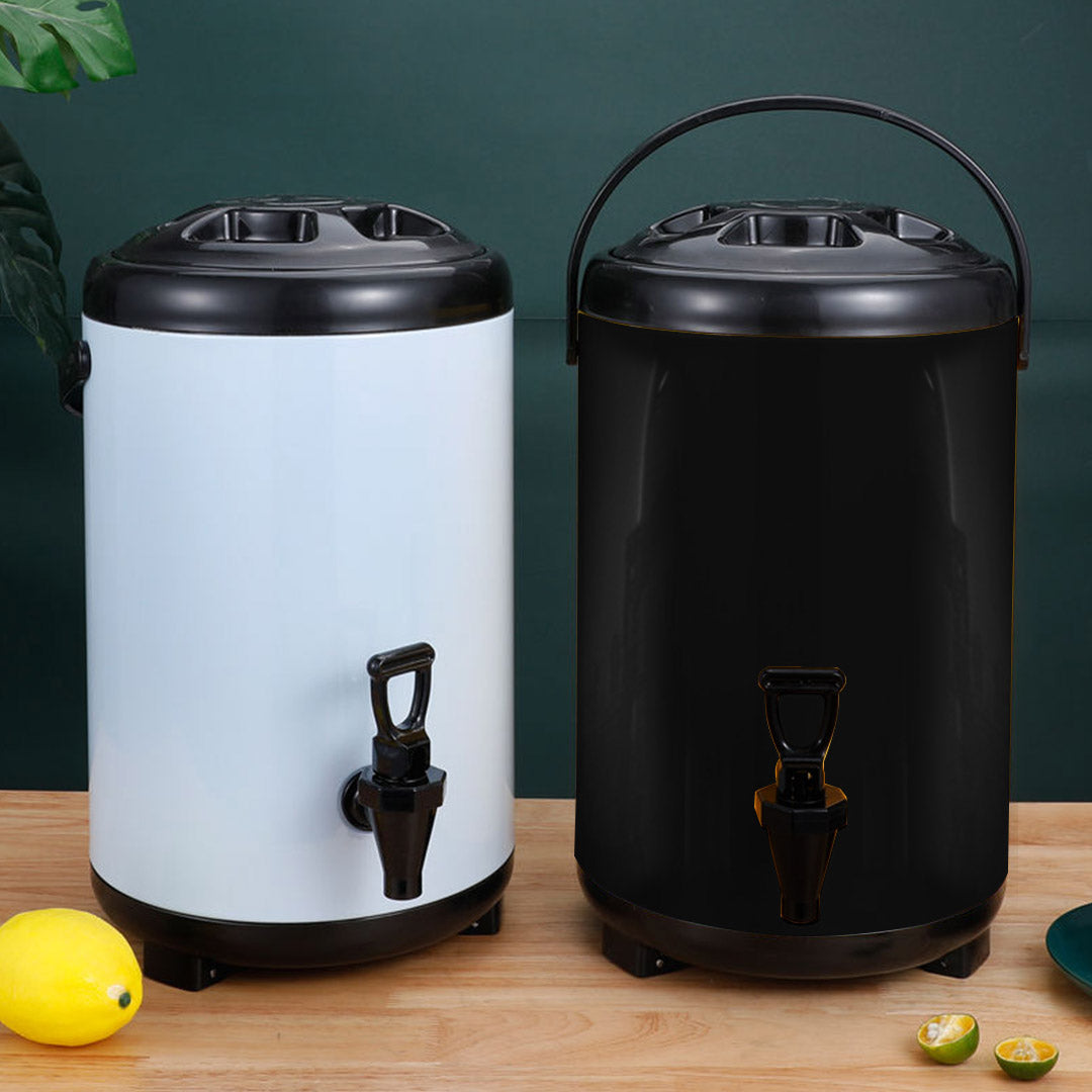 10L Stainless Steel Milk Tea Barrel with Faucet Black