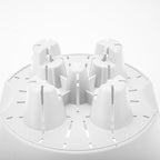 White Plastic Plant Self Watering Indoor Outdoor Plant Pot Set of 2