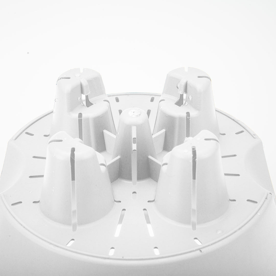 White Plastic Plant Self Watering Indoor Outdoor Plant Pot Set of 2