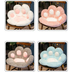 70cm Grey Paw Shape Cushion