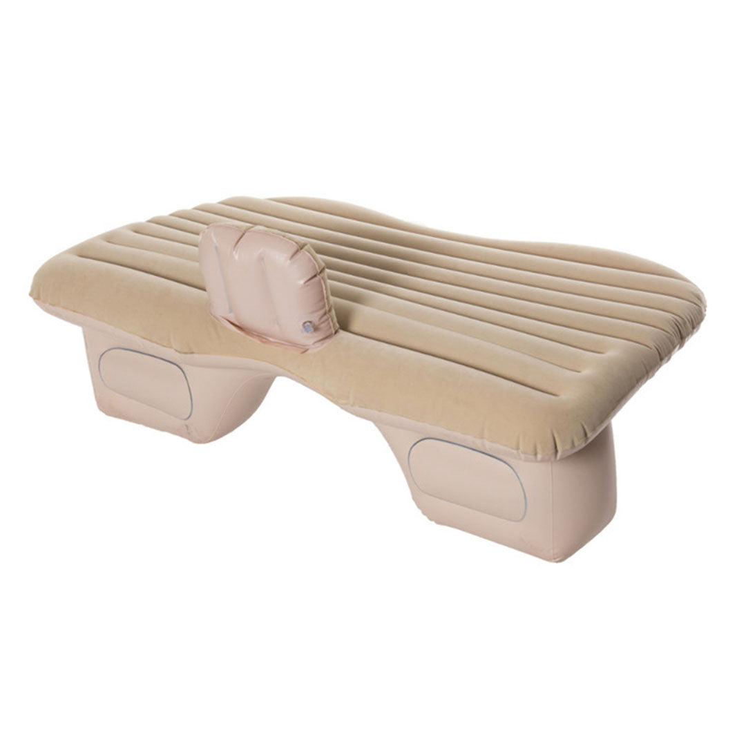 Beige Stripe Inflatable Car Mattress