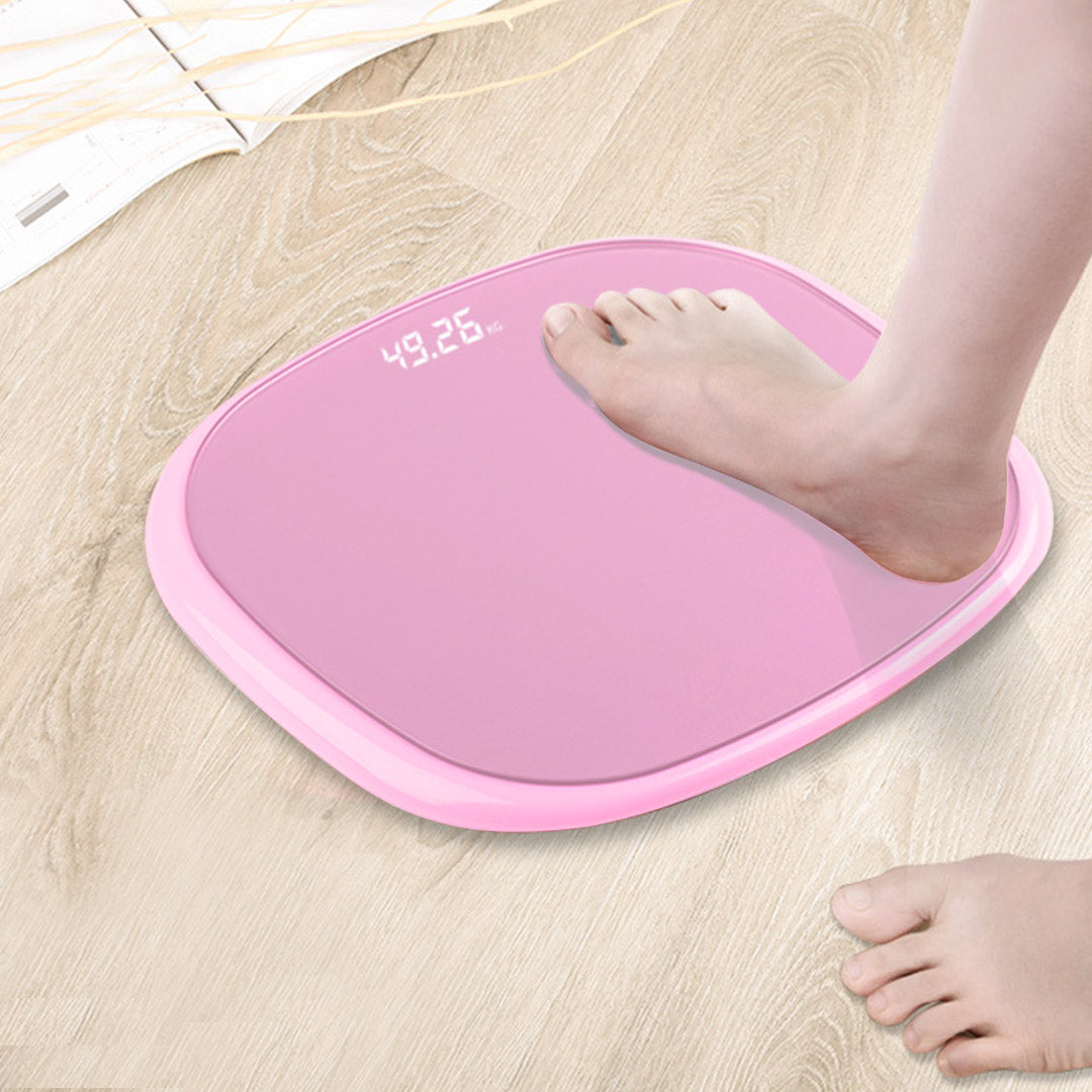 180kg Digital Fitness Electronic Scales Pink