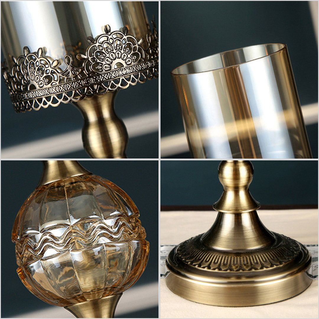 48cm Glass Candle Holder
