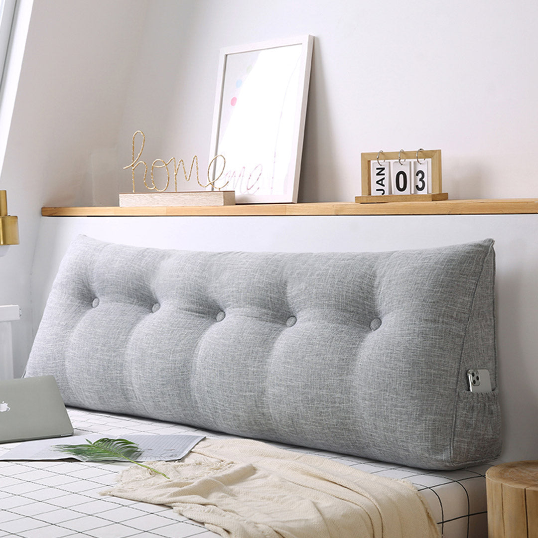 SOGA 100cm Silver Cushion Pillow