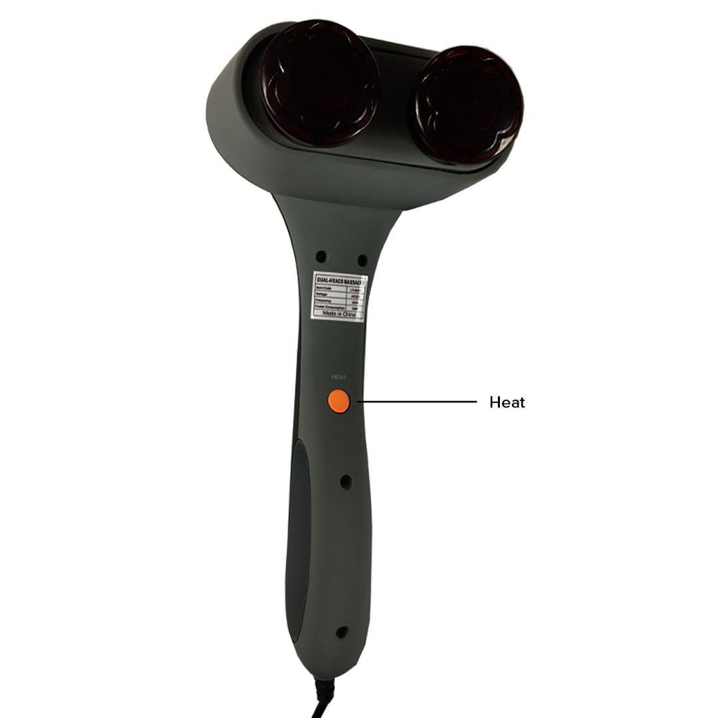 Handheld Massager with Soothing Heat Silver