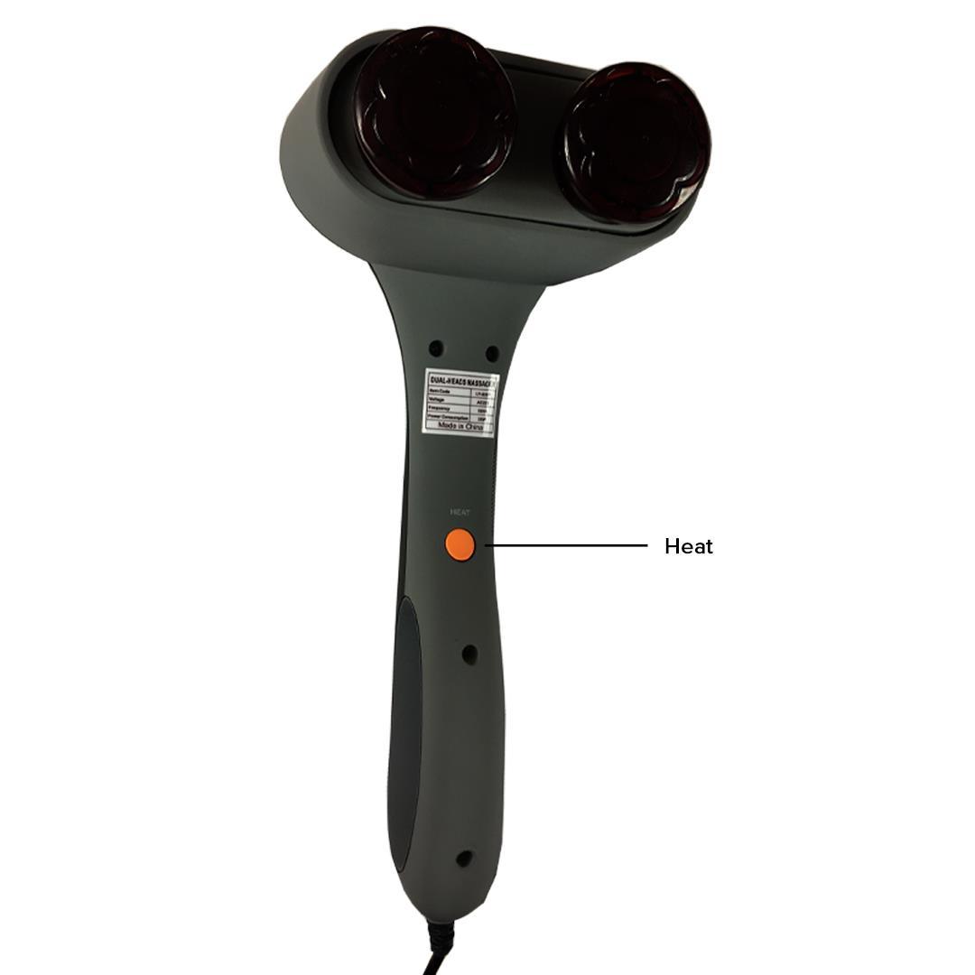 Handheld Massager with Soothing Heat Silver