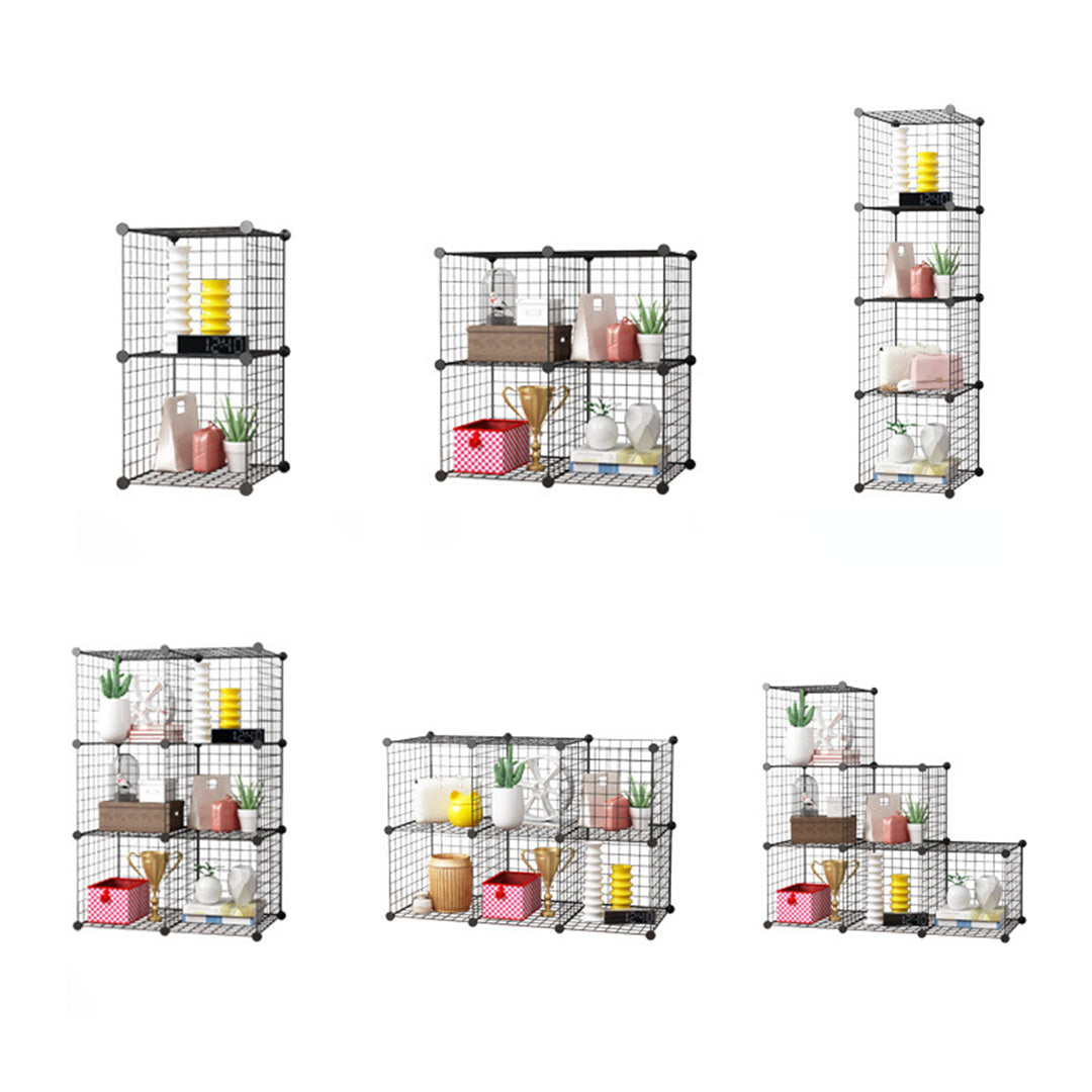 Black Portable 6-Cube Organiser