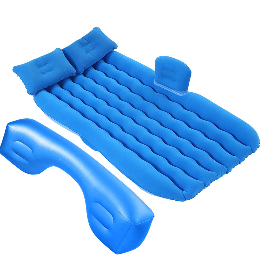 Blue Ripple Inflatable Car Mattress