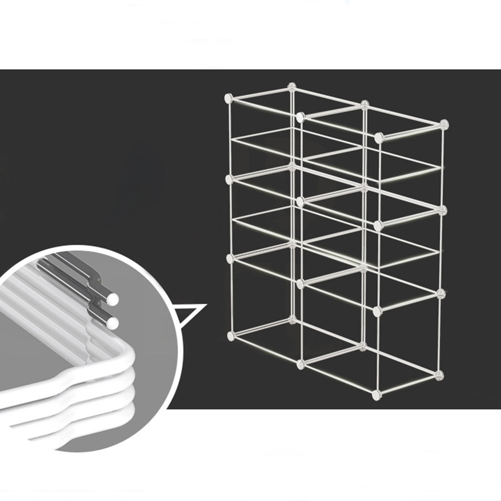 6 Cubes Black Portable Wardrobe
