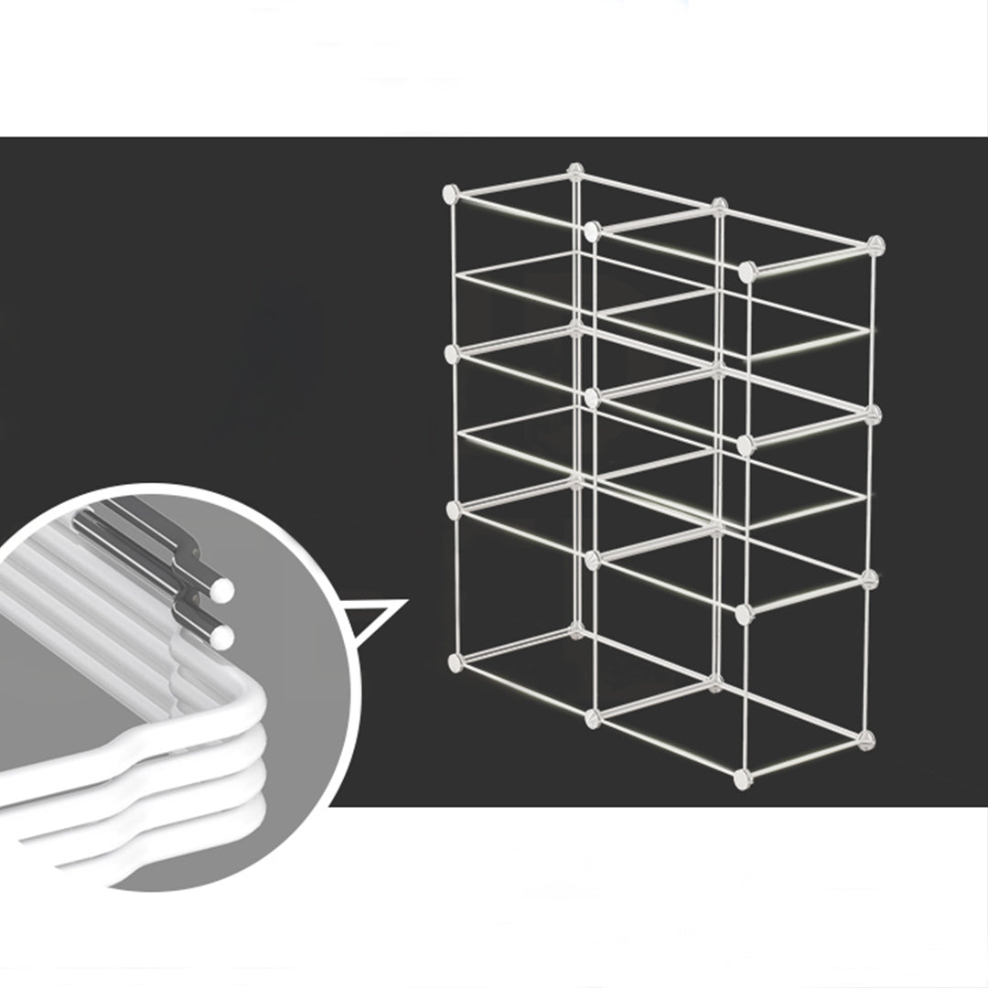6 Cubes Black Portable Wardrobe