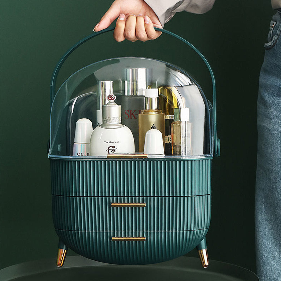 Green Cosmetic Jewelry Storage Organiser Set