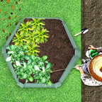 60cm Hexagon Shape Galvanized Raised Garden Bed Green