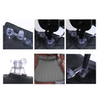 Grey Stripe Inflatable Car Mattress