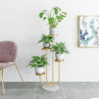 Gold U Shaped Plant Stand