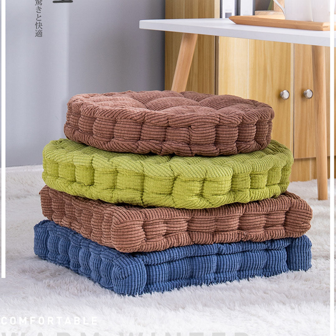 Coffee Plush Square Cushion