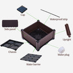 80X36CM Garden Plastic Planter Box with Legs