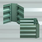 60cm Hexagon Shape Galvanized Raised Garden Bed Green