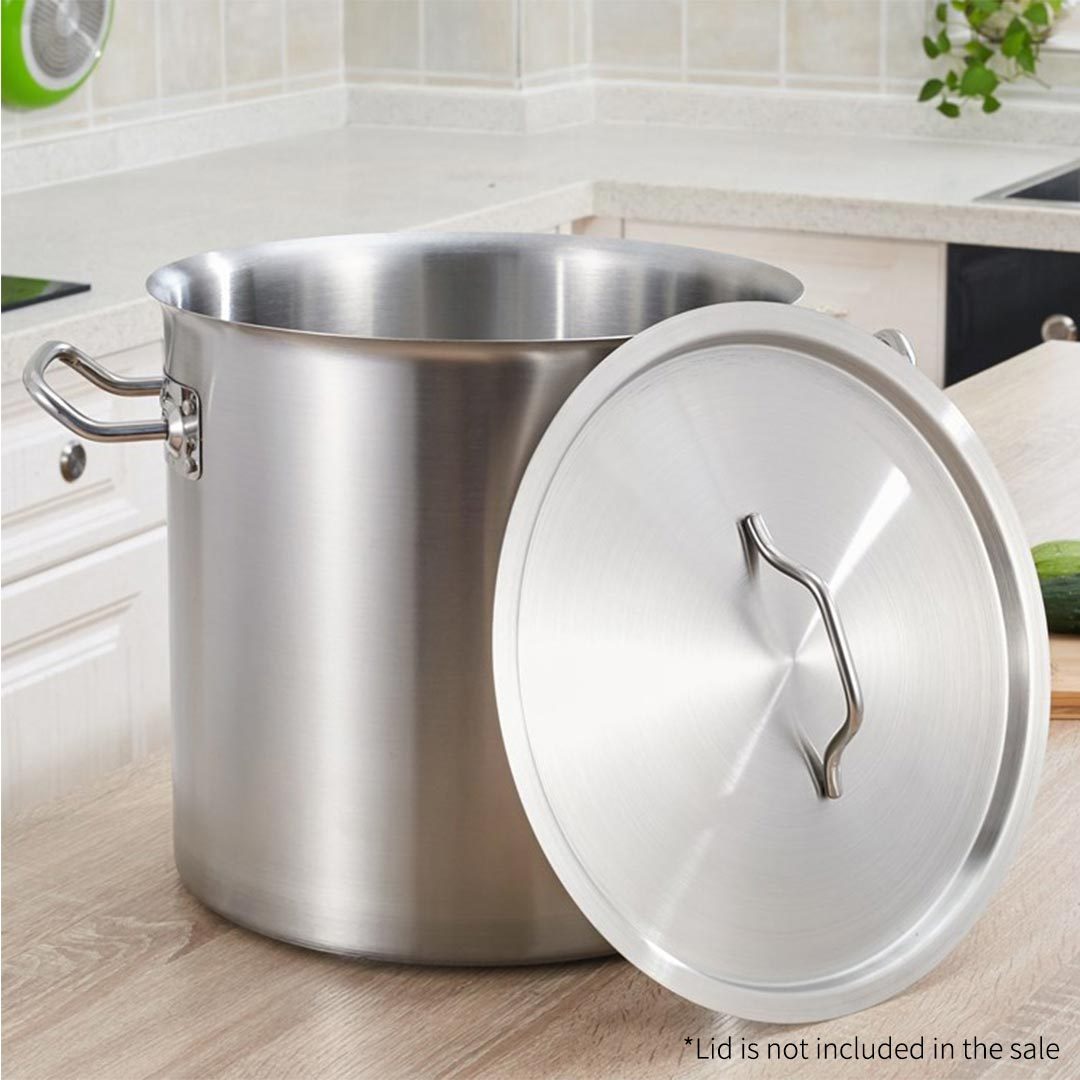 98L Top Grade 18/10 Stainless Steel Stockpot No Lid