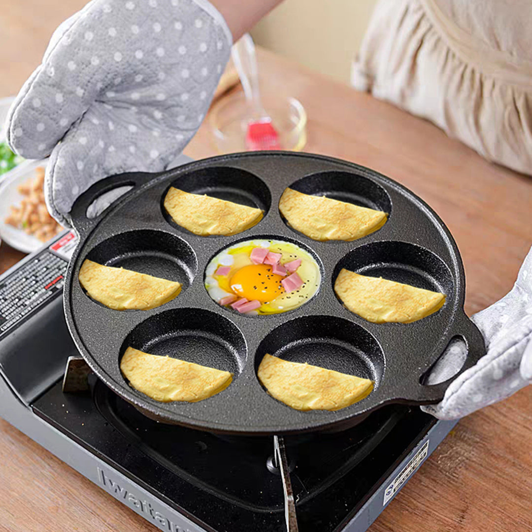 31.5cm Cast Iron Takoyaki Grill Mold