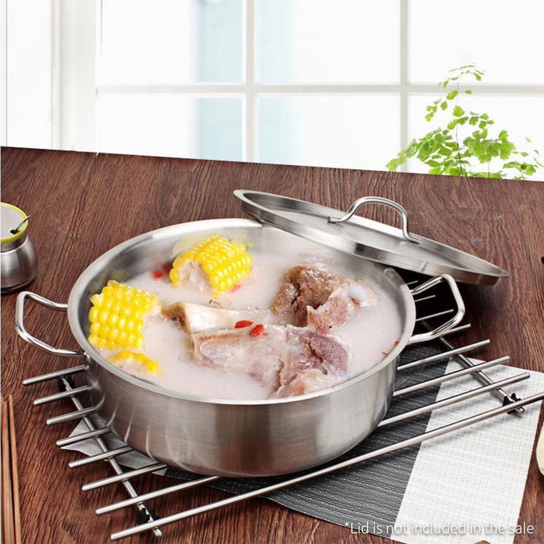 58L Top Grade 18/10 Stainless Steel Stockpot No Lid