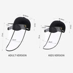 Outdoor Protection Protective Cap HD Shield Adult Black