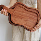 40cm Brown Wooden Serving Tray