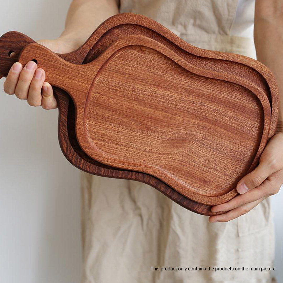 40cm Brown Wooden Serving Tray