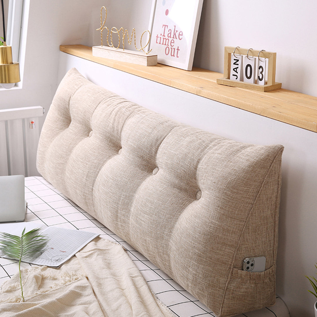Soga 120cm  Beige Triangular Wedge Bed Pillow