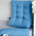 45cm Blue Wedge Lumbar Pillow