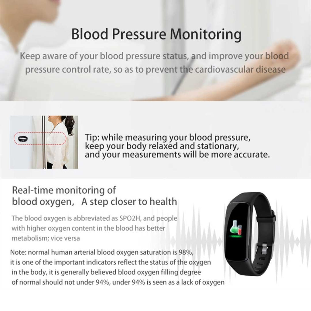Smart Watch Fitness Tracker Red