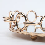 33cm Round Vanity Tray Organiser with Handles