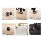 Beige Stripe Inflatable Car Mattress