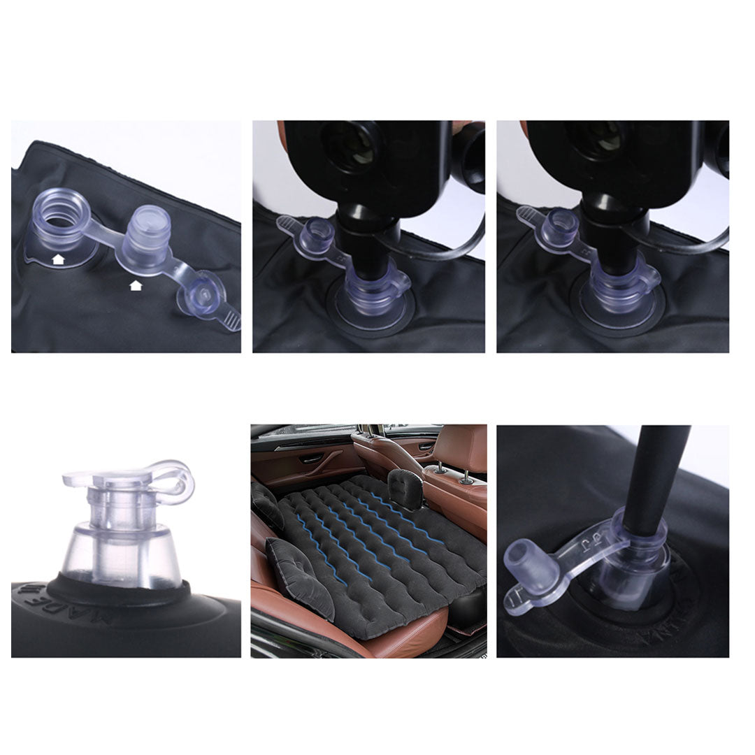 Black Ripple Inflatable Car Mattress