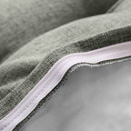 SOGA 150cm Grey Wedge Bed Cushion