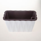 White Rectangular Flowerpot Vegetable Herb Planters Box Small