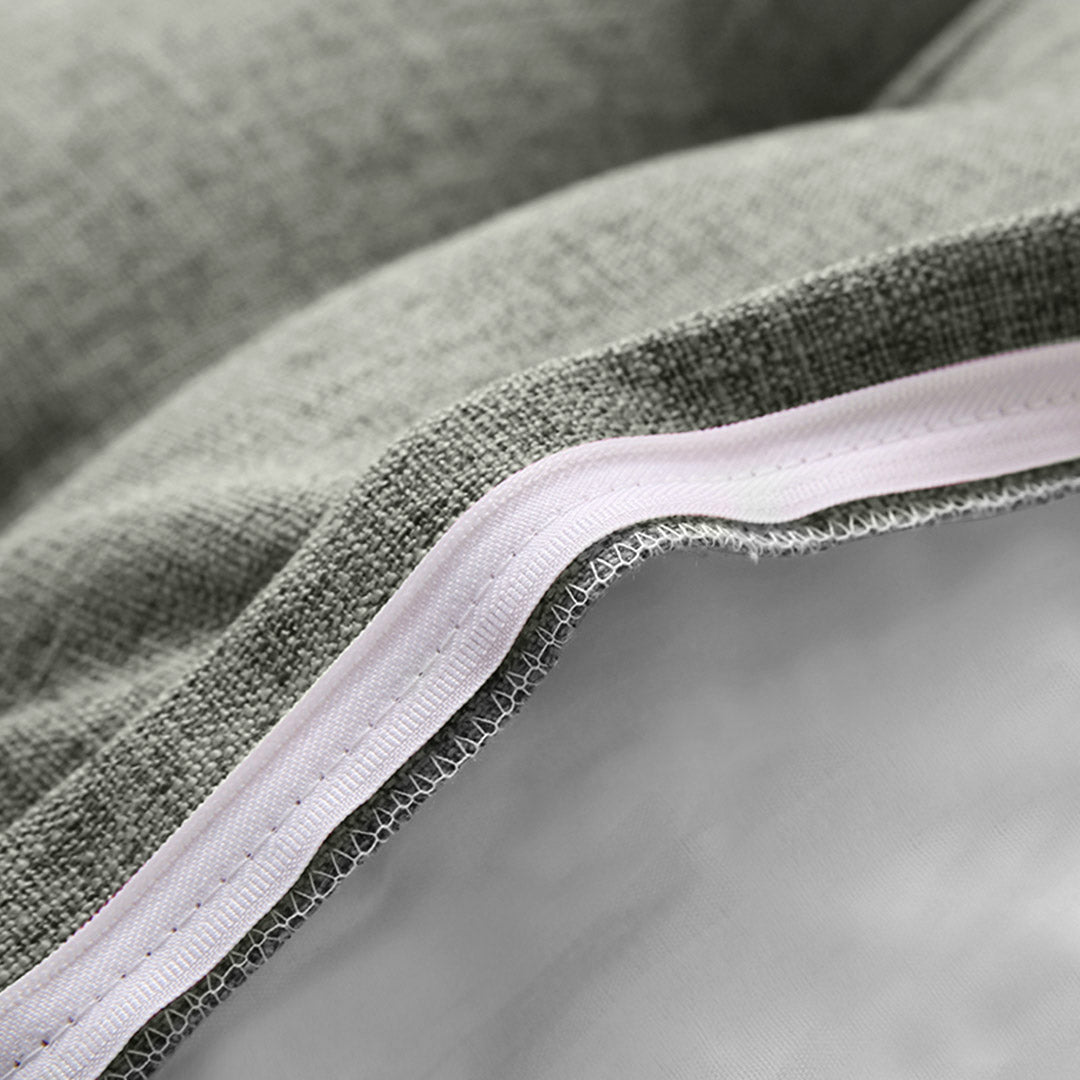 SOGA 180cm Grey Wedge Bed Cushion