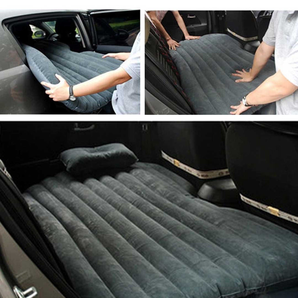 Portable Car Set Inflatable Air Bed Mattress Storage Organiser Handheld Vacuum Cleaner Blue