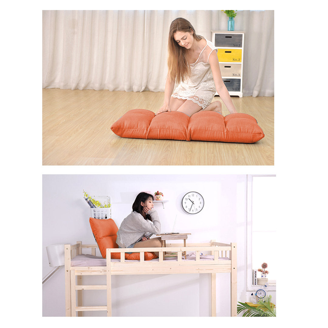 Floor Recliner Lazy Sofa Orange