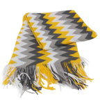 170cm Yellow Acrylic Zigzag Throw Blanket