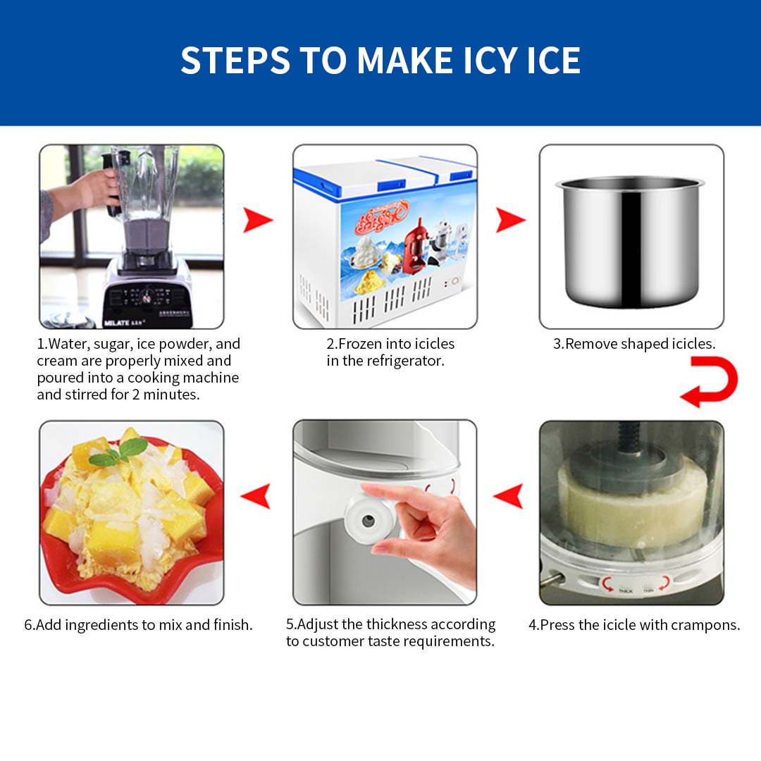 350W Automatic Commercial Ice Shaver