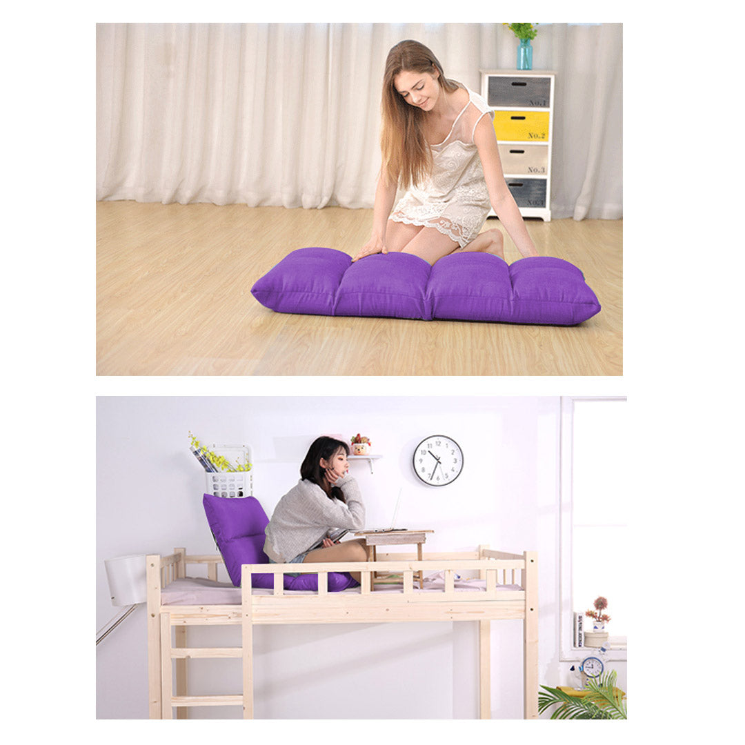 Floor Recliner Lazy Sofa Purple