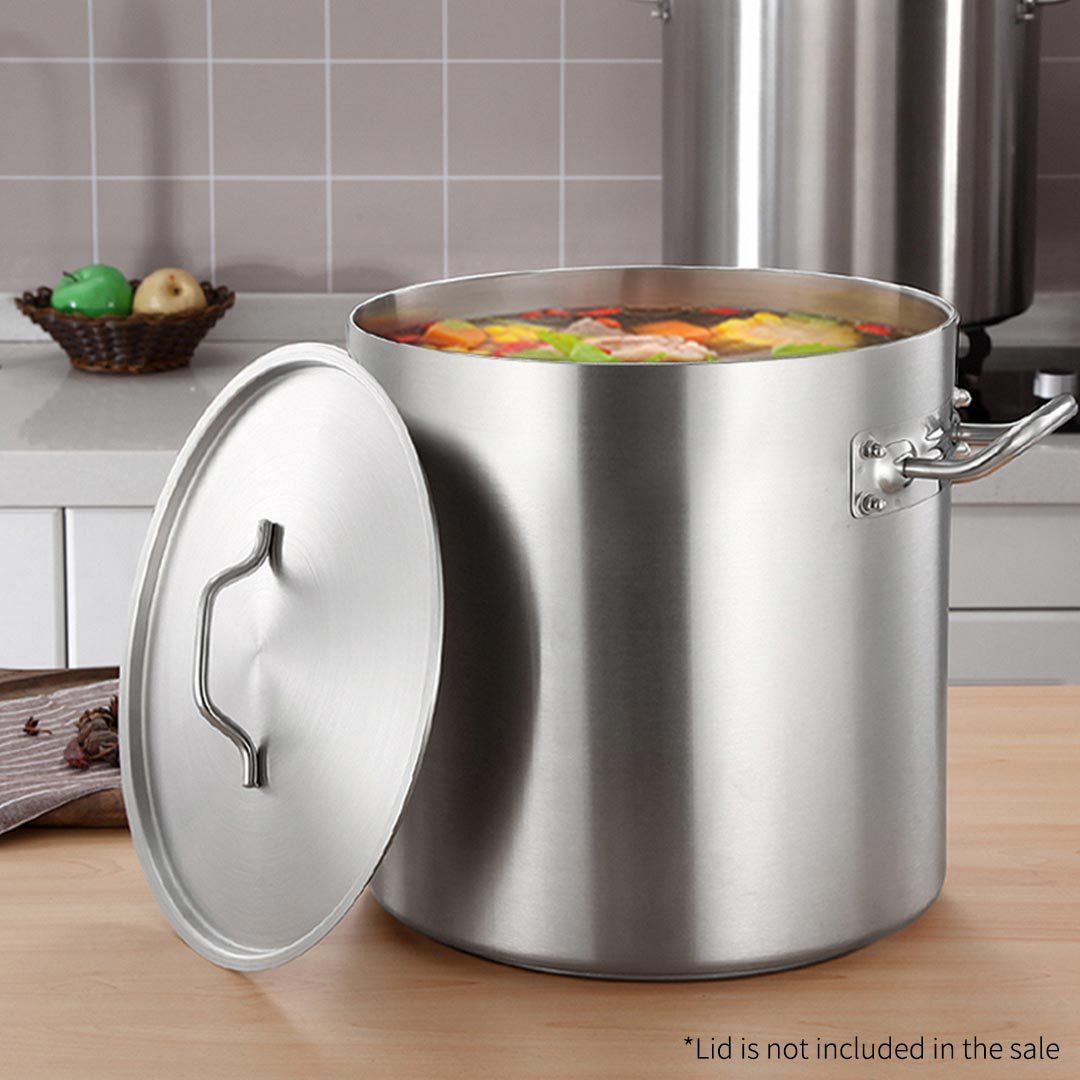98L Top Grade 18/10 Stainless Steel Stockpot No Lid