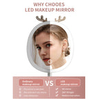 White Antler LED Light Makeup Mirror