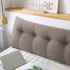SOGA 150cm Coffee Wedge Bed Cushion