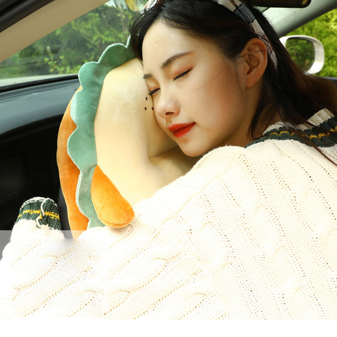 Cute Face Toast Bread Cushion