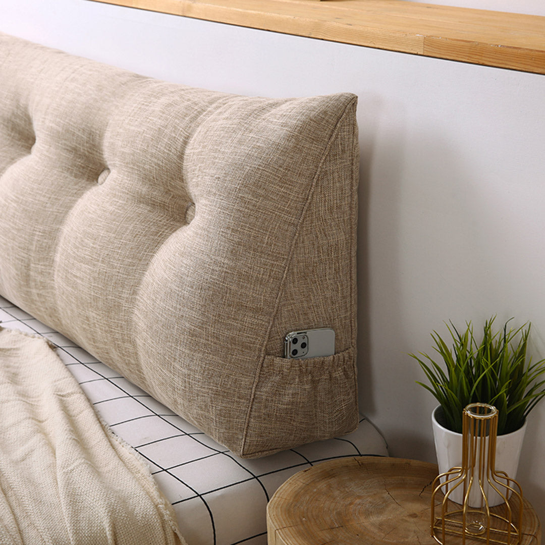 Soga 120cm  Beige Triangular Wedge Bed Pillow