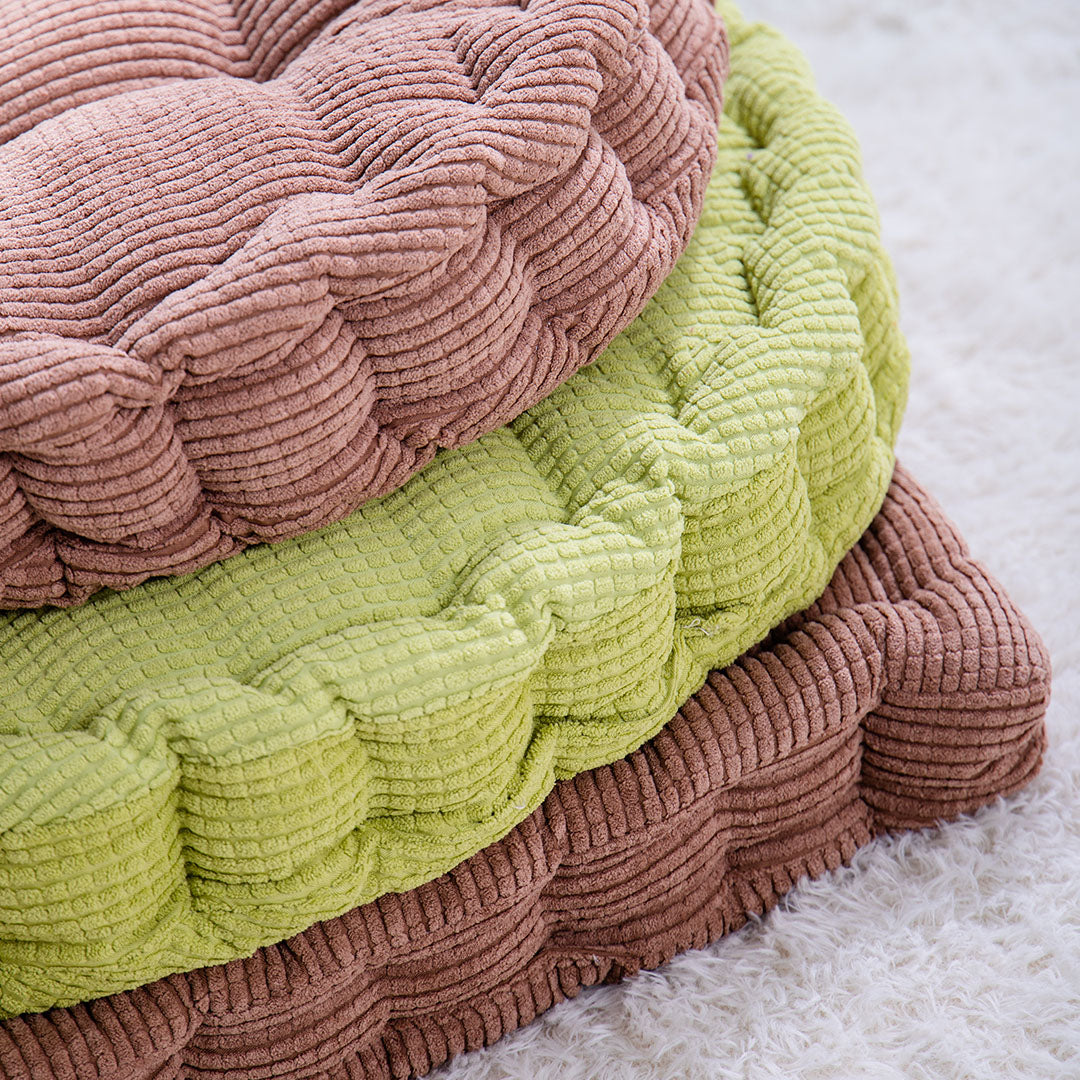 Coffee Plush Square Cushion