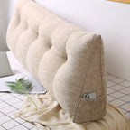 Soga 100cm Beige Triangular Wedge Cushion Pillow