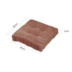 Coffee Plush Square Cushion