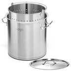 71L 18/10 Stainless Steel Stockpot with Perforated Pasta Strainer